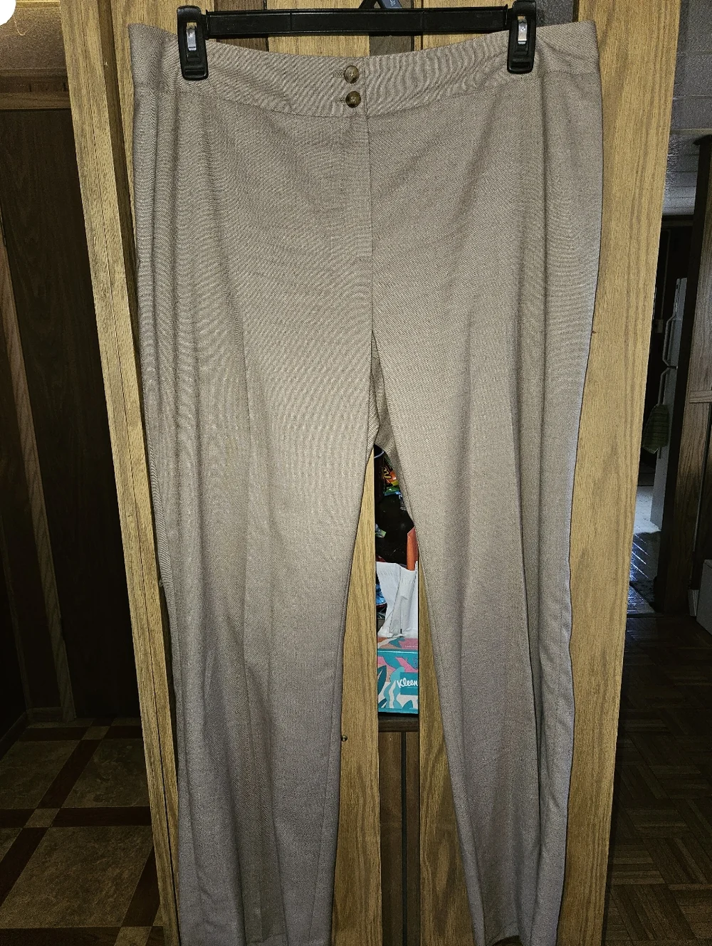 Anne Klein Sz 14W Beige/Taupe Stretch Dress Pants - Picture 1 of 3